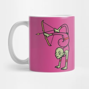 Vintage Creepy Circus Acrobat Archer Mug